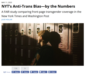 NYT: NYT’s Anti-Trans Bias—by the Numbers