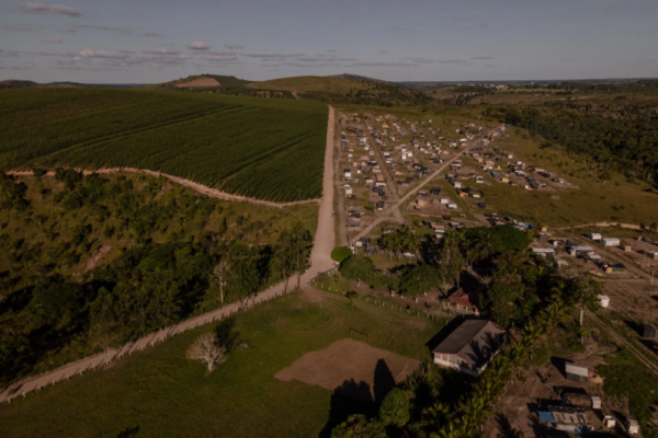 Underexposed New York Times photo of land in Brazil 