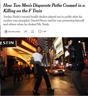 NYT: How Two Men’s Disparate Paths Crossed in a Killing on the F Train
