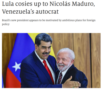 Economist: Lula cosies up to Nicolás Maduro, Venezuela’s autocrat