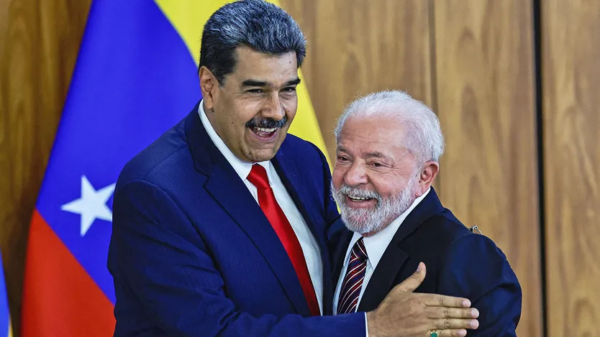 The Economist's depiction of Maduro and Lula at the Latin American summit
