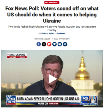 Fox News Poll: Voters sound off on what US should do when it comes to helping Ukraine