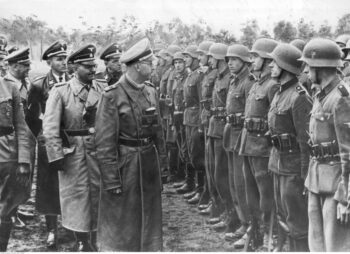 Himmler inspecting Galicia Division troops