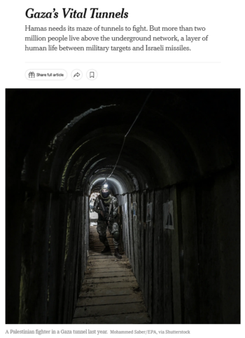 NYT: Gaza's Vital Tunnels