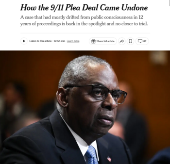 NYT: How the 9/11 Plea Deal Came Undone
