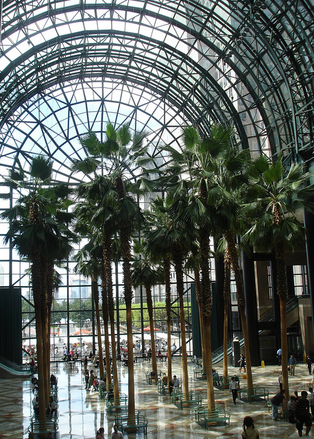 Battery Park City's Winter Garden (photo: Jim Naureckas)