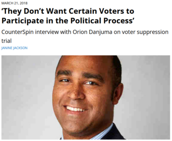 CounterSpin: ‘They Don’t Want Certain Voters to Participate in the Political Process’