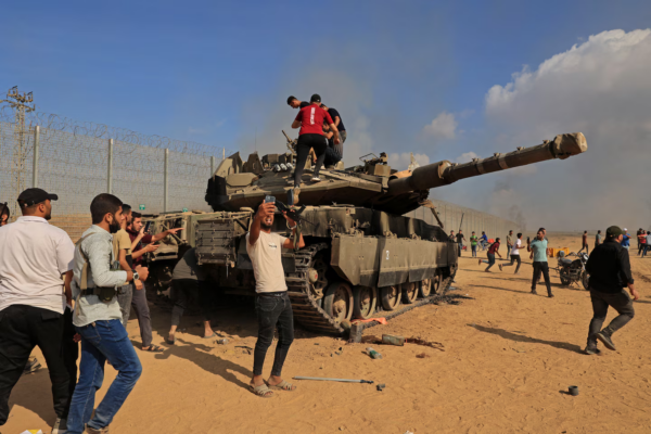 Washington Post depiction of the Hamas capture of an Israeli tank