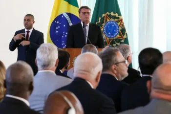 Photo of Bolsonaro event released by the Brazil president's office 