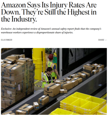 The Nation: Amazon Says Its Injury Rates Are Down. They’re Still the Highest in the Industry.