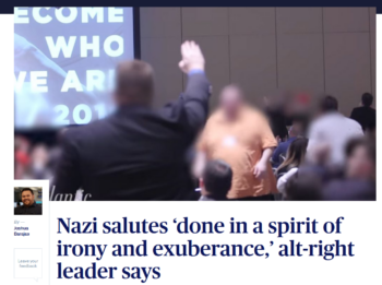 PBS: Nazi salutes ‘done in a spirit of irony and exuberance,’ alt-right leader says