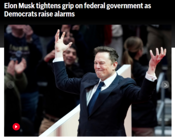 AP: Elon Musk tightens grip on federal government as Democrats raise alarms