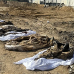 Victims of Israeli bombing exhumed from a mass grave (photo: Hasan N. H. Alzaanin – Anadolu Agency)