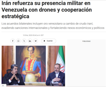 Infobae: Irán refuerza su presencia militar en Venezuela con drones y cooperación estratégica