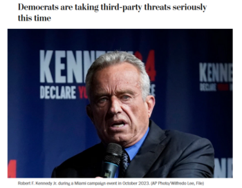 WaPo: Democrats are taking third-party threats seriously this time