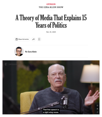 NYT: A Theory of Media That Explains 15 Years of Politics