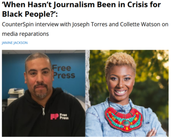 FAIR: ‘When Hasn’t Journalism Been in Crisis for Black People?’