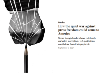 WaPo: How the quiet war against press freedom could come to America