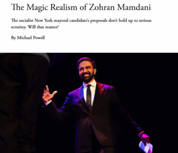 Atlantic: The Magic Realism of Zohran Mamdani