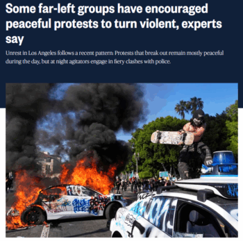 NBC: Some far-left groups have encouraged peaceful protests to turn violent, experts say