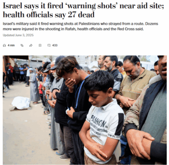 Israel says it fired ‘warning shots’ near aid site; health officials say 27 dead