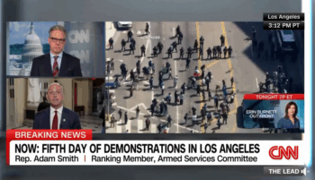 CNN: Fifth Day of Demonstrations in Los Angeles.
