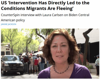 CounterSpin: US ‘Intervention Has Directly Led to the Conditions Migrants Are Fleeing’