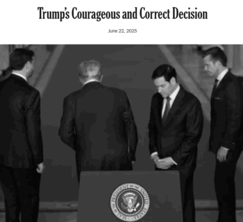 NYT: Trump’s Courageous and Correct Decision