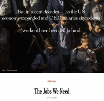 NYT: The Jobs We Need