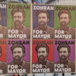 Zohran for Mayor posters in Manhattan's Alphabet City
