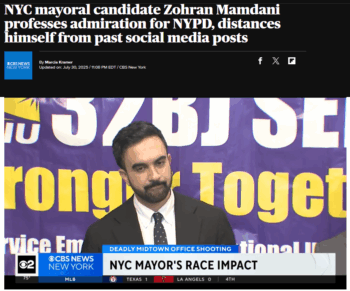 CBS: Local News NYC mayoral candidate Zohran Mamdani professes admiration for NYPD, distances himself from past social media posts