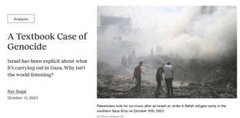 Jewish Currents: A Textbook Case of Genocide