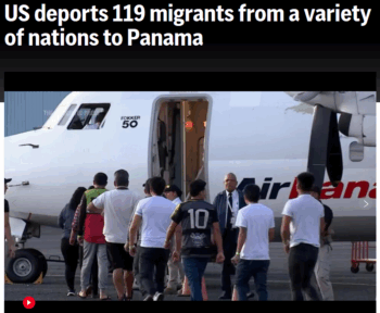 AP: US deports 119 migrants from a variety of nations to Panama