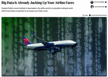 Lever: Big Data Is Already Jacking Up Your Airline Fares