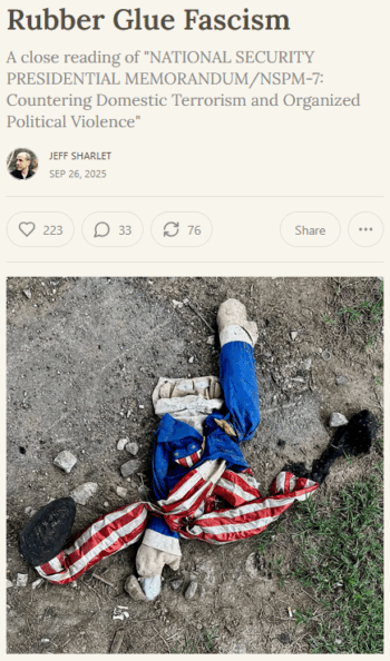 Scenes From a Slow Civil War: Rubber Clue Fascism