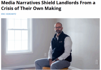 FAIR: Media Narratives Shield Landlords From a Crisis of Their Own Making