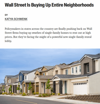 Jacobin: Wall Street Is Buying Up Entire Neighborhoods