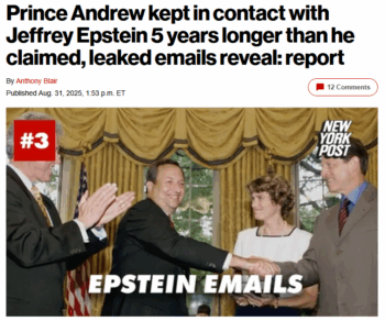 NY Post: Prince Andrew kept in contact with Jeffrey Epstein 5 years longer than he claimed, leaked emails reveal: report 