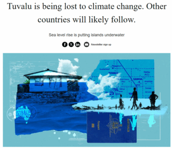 The Week: Tuvalu is being lost to climate change. Other countries will likely follow.