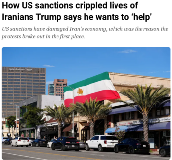 Al Jazeera: How US sanctions crippled lives of Iranians Trump says he wants to ‘help’