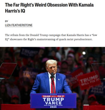 Jacobin: The Far Right’s Weird Obsession With Kamala Harris’s IQ