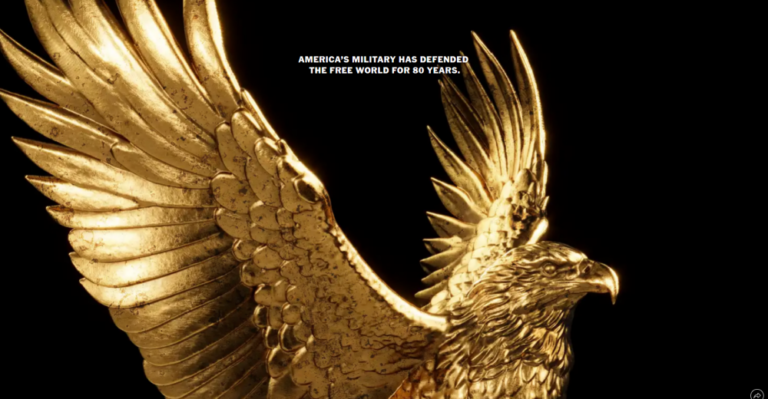 New York Times depiction of a golden American eagle