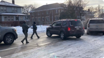 Screenshot from video of Rachel Good killing