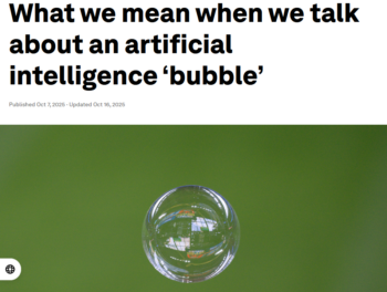 WEF: What we mean when we talk about an artificial intelligence ‘bubble’