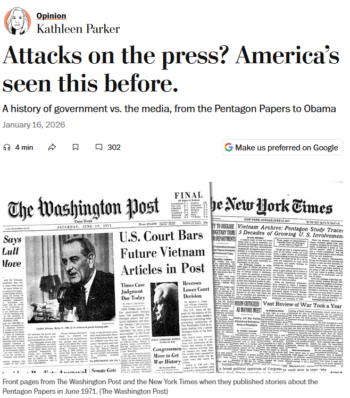 WaPo: Attacks on the press? America’s seen this before.