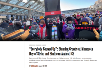 Workday: “Everybody Showed Up”: Stunning Crowds at Minnesota Day of Strike and Shutdown Against ICE