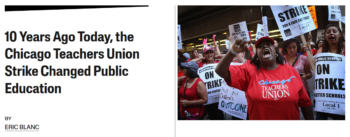 Jacobin: 10 Years Ago Today, the Chicago Teachers Union Strike Changed Public Education