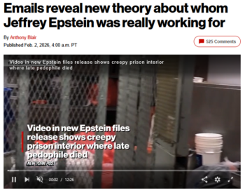 NY Post: Emails reveal new theory about whom Jeffrey Epstein was really working for 