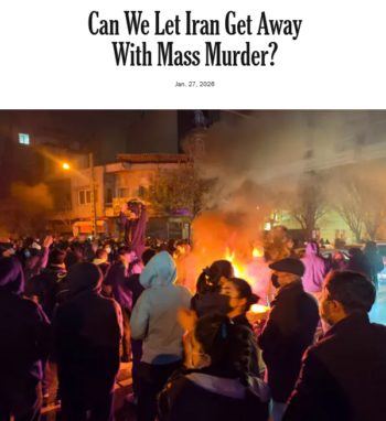 NYT: Can We Let Iran Get Away With Mass Murder?