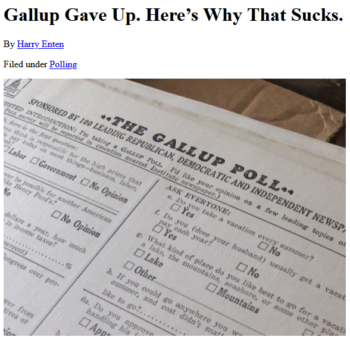 538: Gallup Gave Up. Here’s Why That Sucks. 